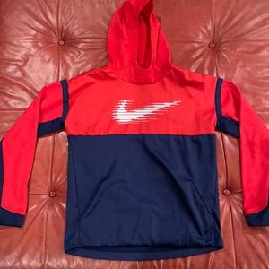 Nike boys extra large dri-fit red and blue hoodie